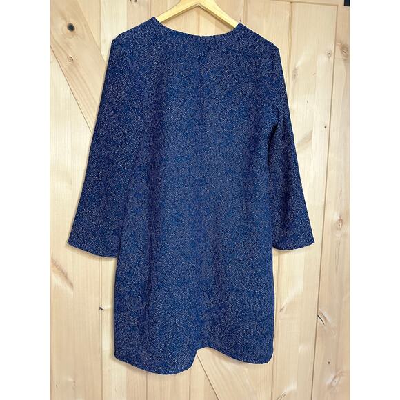 Gap | Blue Print V Neck Swing Tunic Dress | Size Medium - Picture 5 of 9